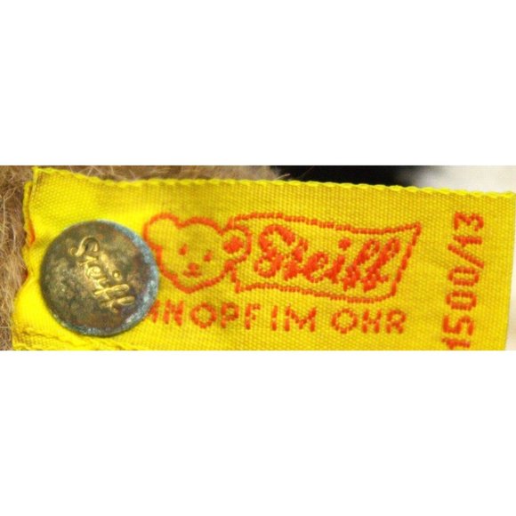 VTG NWT Steiff Austria Hoppy Tan Brown & White Bunny Rabbit Plush 4" 1500/13 - Picture 9 of 16